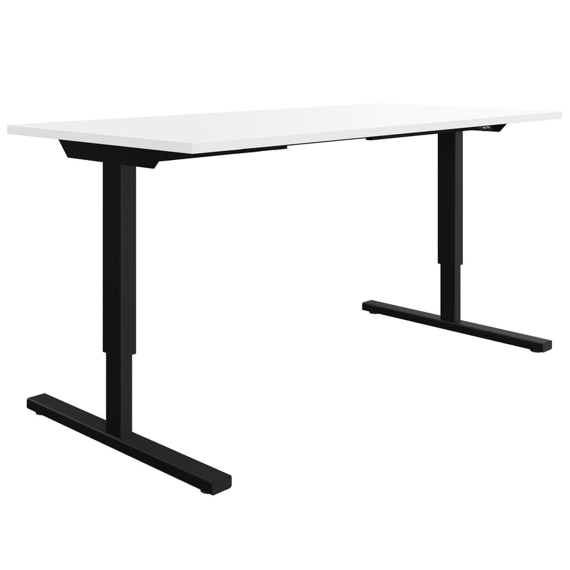 EASY 2-Motoren-Schreibtisch | 1200 - 1800 mm, elektrisch höhenverstellbar, Weiss