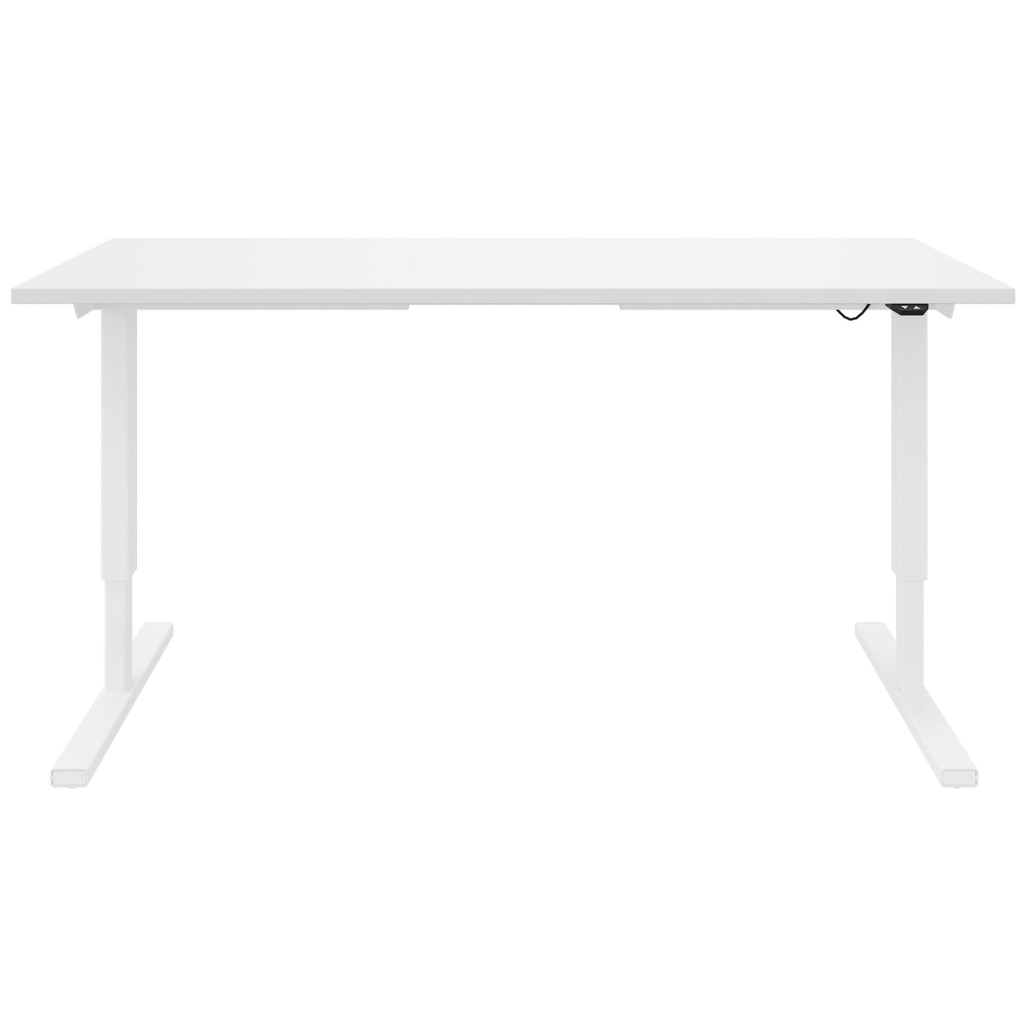 Bureau EASY à 2 moteurs | 1200 - 1800 mm, réglable en hauteur électriquement, blanc