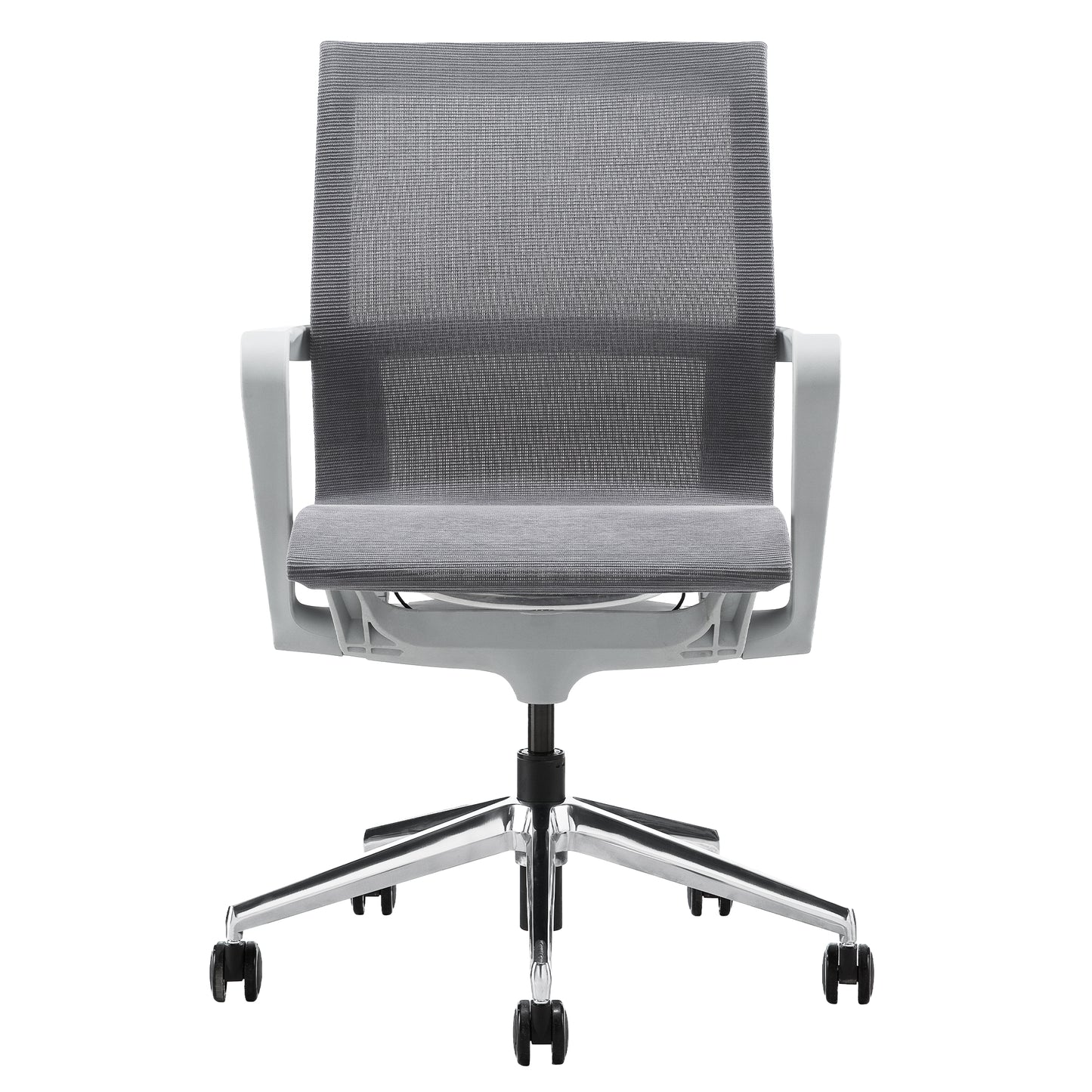 PROV Bürodrehstuhl | Atmungsaktiver Netzrücken, Wippmechanik, Grau
