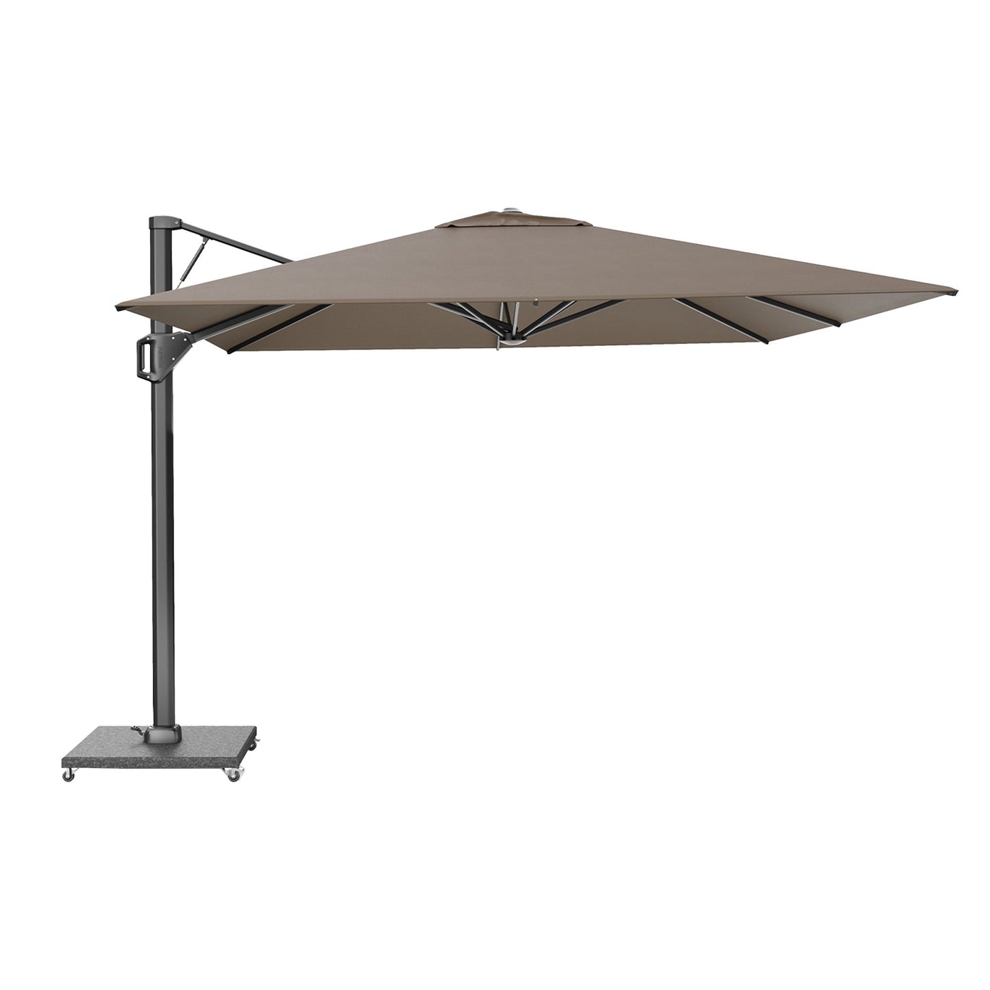 Platinum BEAUFORT Ampelschirm | 3200 x 3200 mm, 360° drehbar, Scherensystem