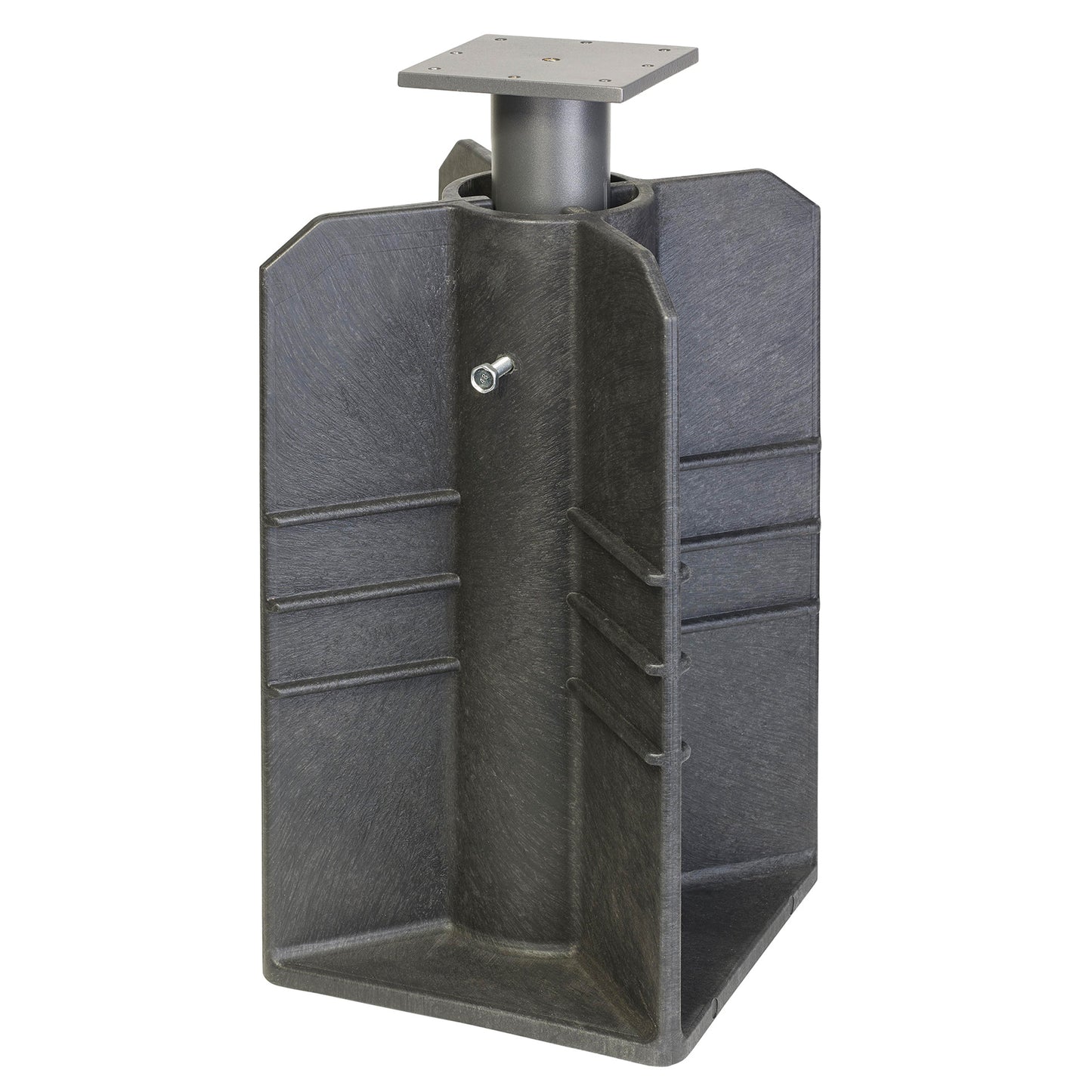 Platinum Bodeneinbausockel | Stahl, Schwarz, kein Beton nötig