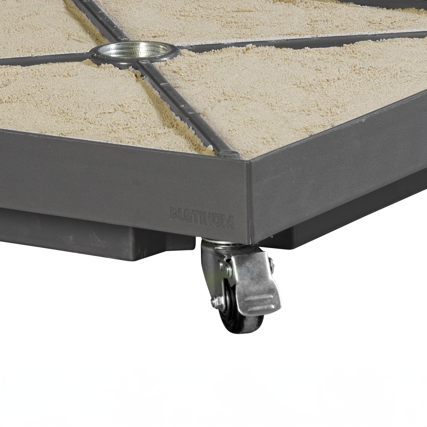 Platinum CERAMICA Schirmständer | Mit Rollen, Keramik, 40 kg, für Stockschirme
