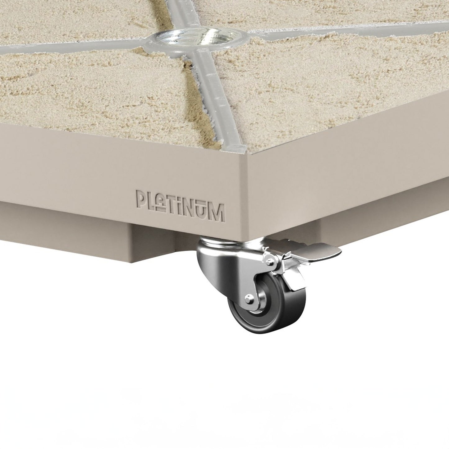 Platinum CERAMICA Schirmständer | Mit Rollen, Keramik, 40 kg, für Stockschirme