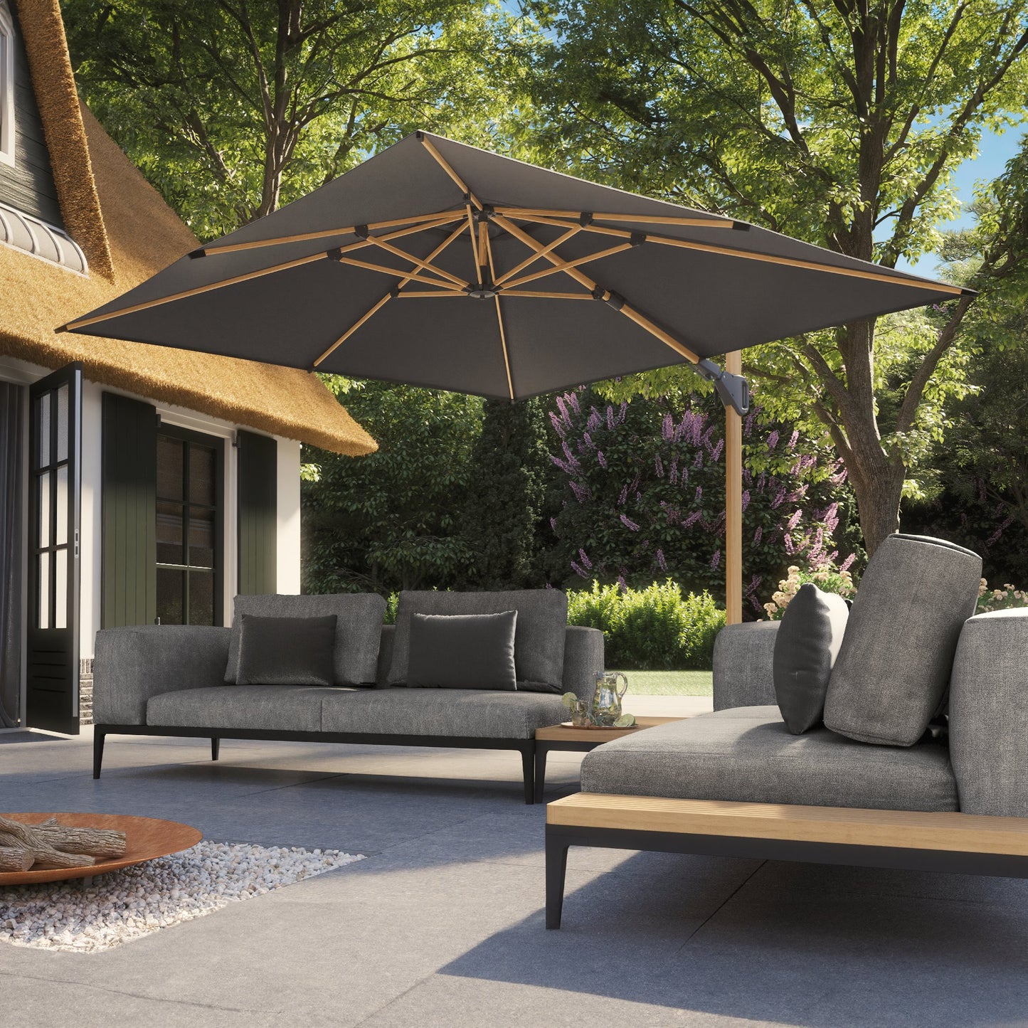 Platinum CHALLENGER T1 Ampelschirm | 3000-4000 x 3000-3500 mm, 360° drehbar