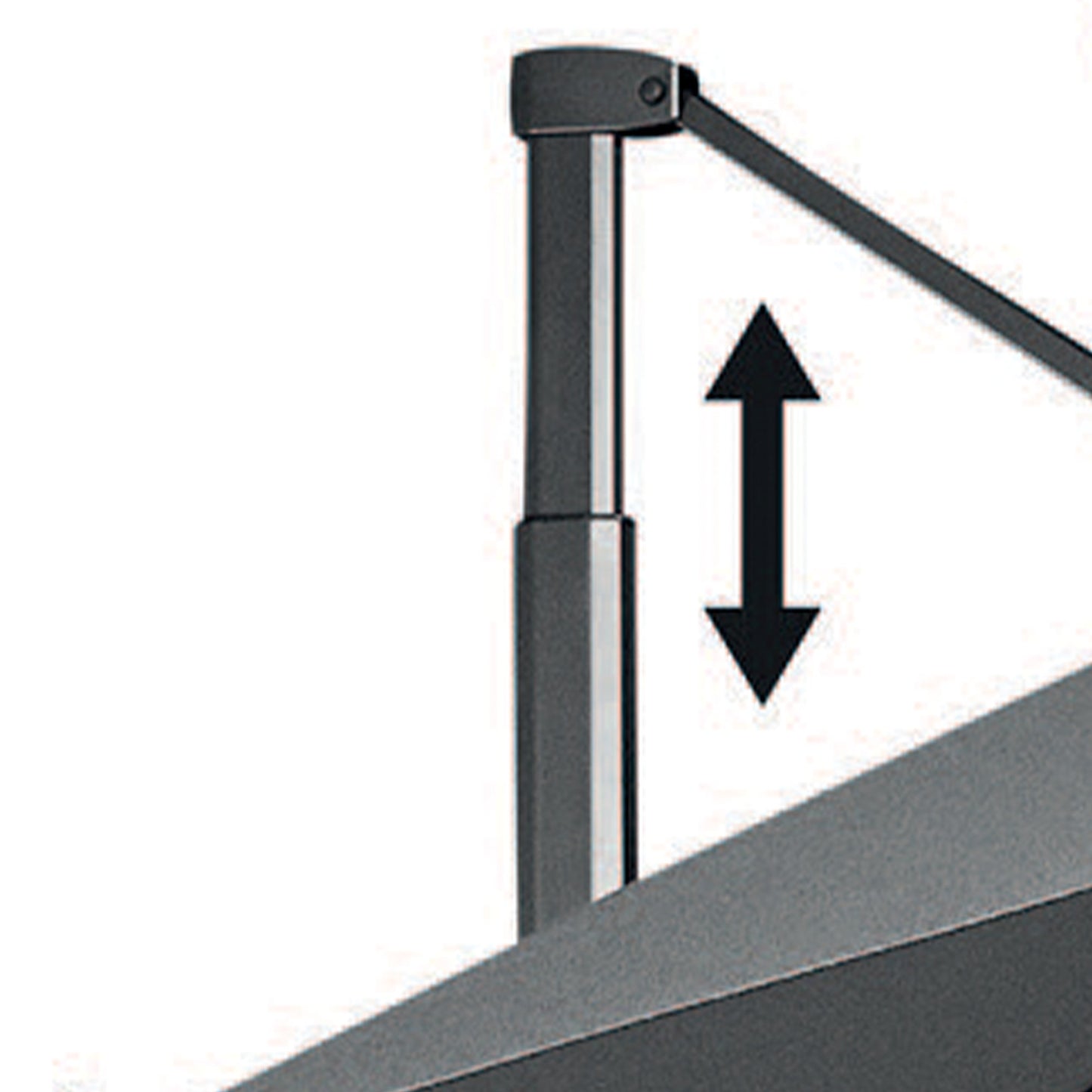 Platinum CHALLENGER T1 Teleskop Ampelschirm | 3500 x 3500 mm, 360° drehbar