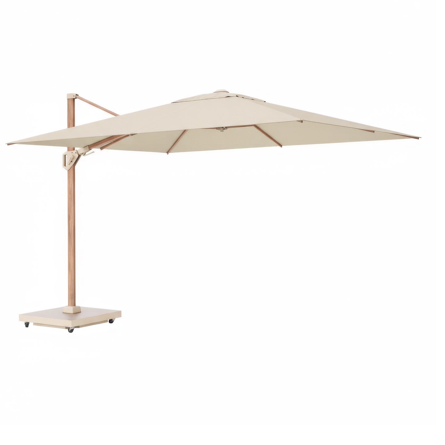 Platinum CHALLENGER T2 Ampelschirm | 2600-3500 x 2600-3500 mm, 360° drehbar, seitlich schwenkbar