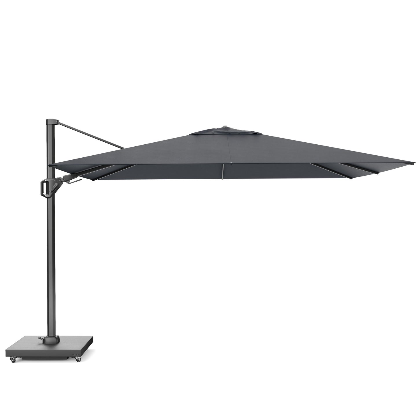 Platinum CHALLENGER T2 Ampelschirm | 2600-3500 x 2600-3500 mm, 360° drehbar, seitlich schwenkbar