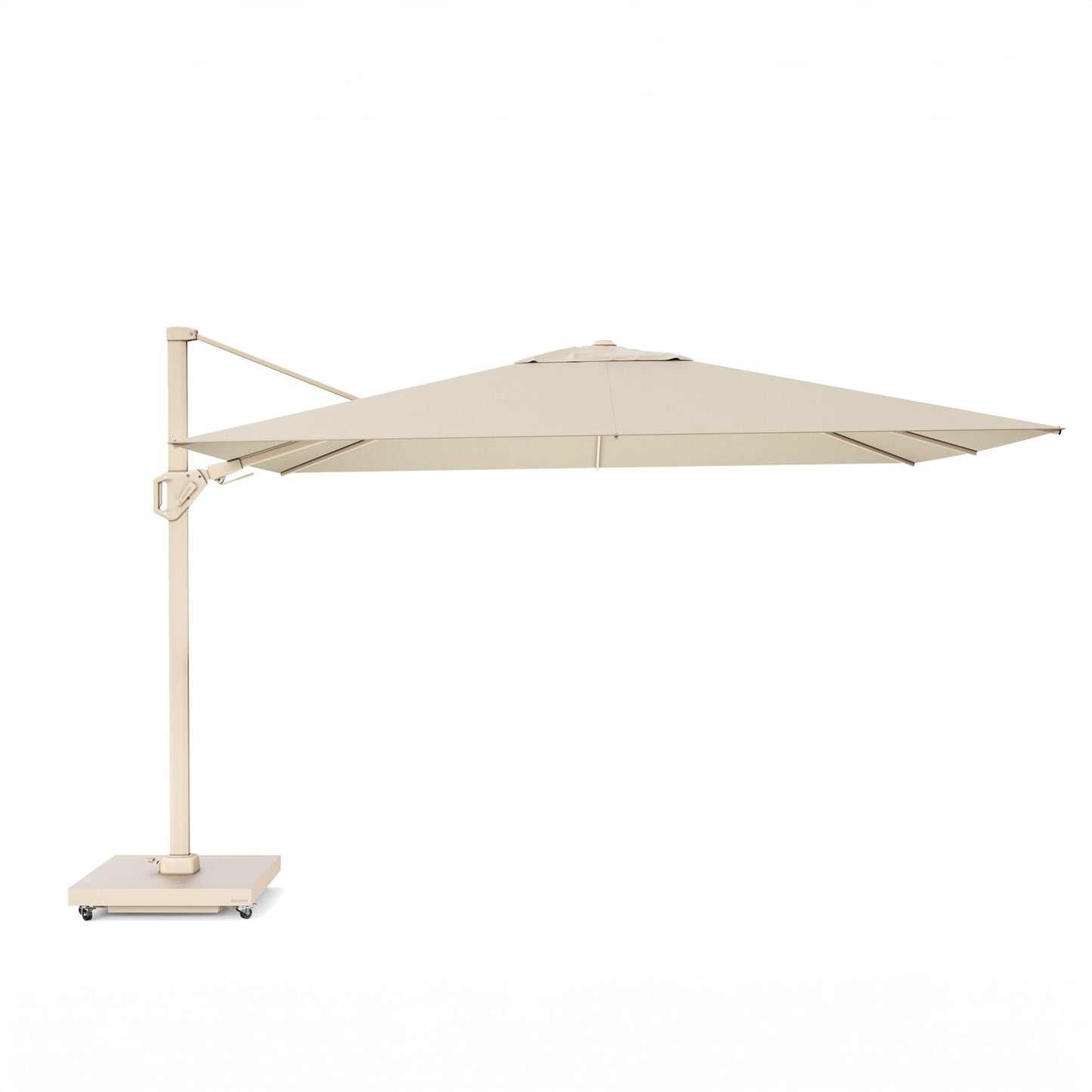 Platinum CHALLENGER T2 Ampelschirm | 2600-3500 x 2600-3500 mm, 360° drehbar, seitlich schwenkbar