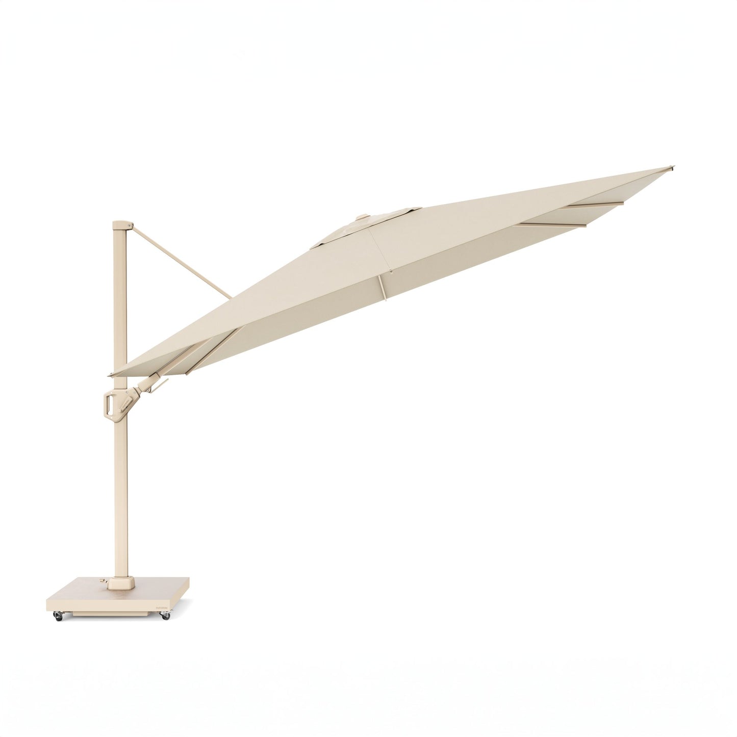 Platinum CHALLENGER T2 Ampelschirm | 2600-3500 x 2600-3500 mm, 360° drehbar, seitlich schwenkbar