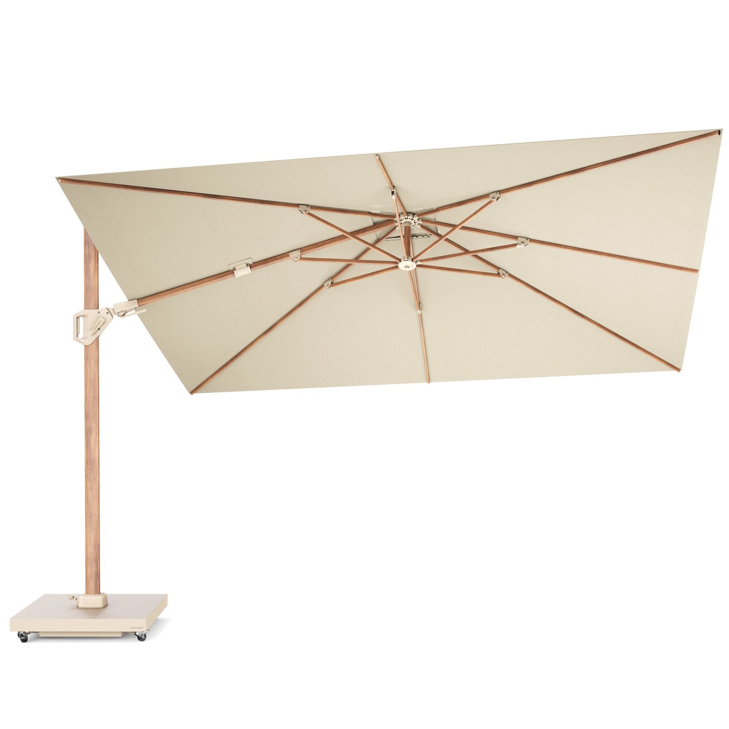 Platinum CHALLENGER T2 Ampelschirm | 2600-3500 x 2600-3500 mm, 360° drehbar, seitlich schwenkbar