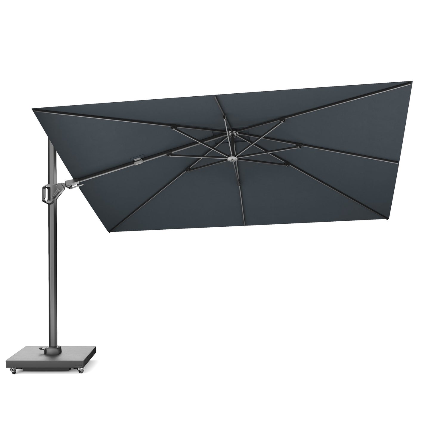 Platinum CHALLENGER T2 Ampelschirm | 2600-3500 x 2600-3500 mm, 360° drehbar, seitlich schwenkbar