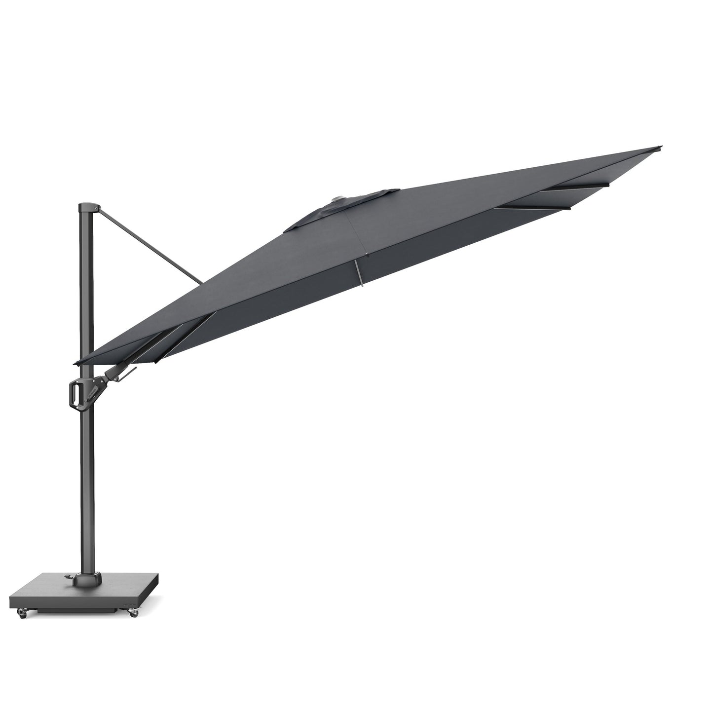 Platinum CHALLENGER T2 Ampelschirm | 2600-3500 x 2600-3500 mm, 360° drehbar, seitlich schwenkbar