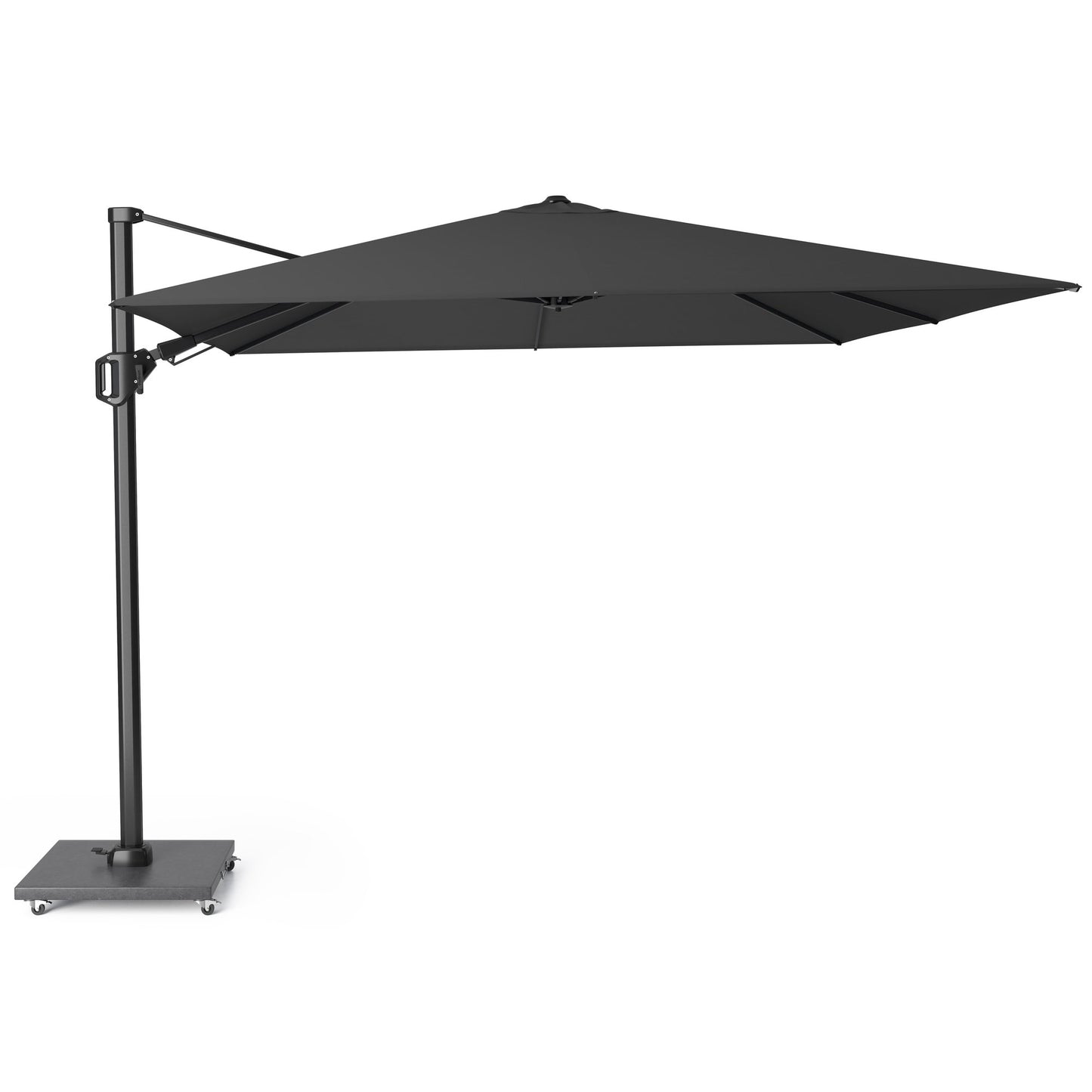 Platinum CHALLENGER T2 Ampelschirm | 2600-3500 x 2600-3500 mm, 360° drehbar, seitlich schwenkbar