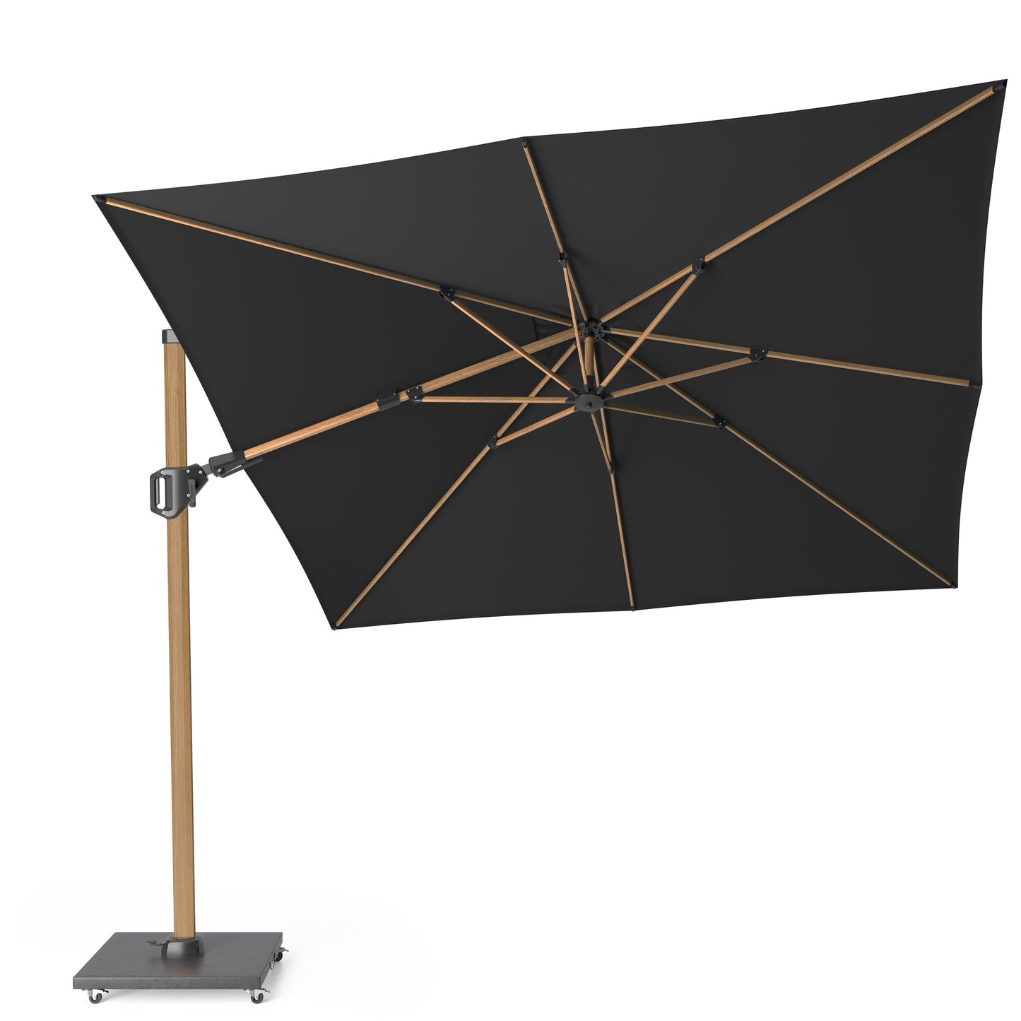 Platinum CHALLENGER T2 Ampelschirm | 2600-3500 x 2600-3500 mm, 360° drehbar, seitlich schwenkbar