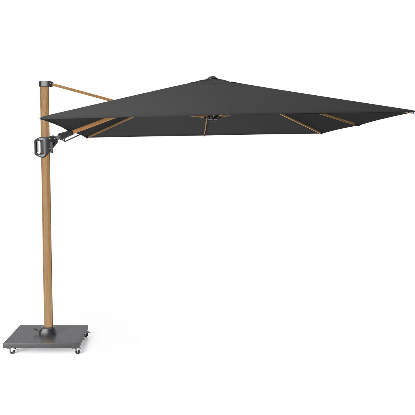 Platinum CHALLENGER T2 Ampelschirm | 2600-3500 x 2600-3500 mm, 360° drehbar, seitlich schwenkbar