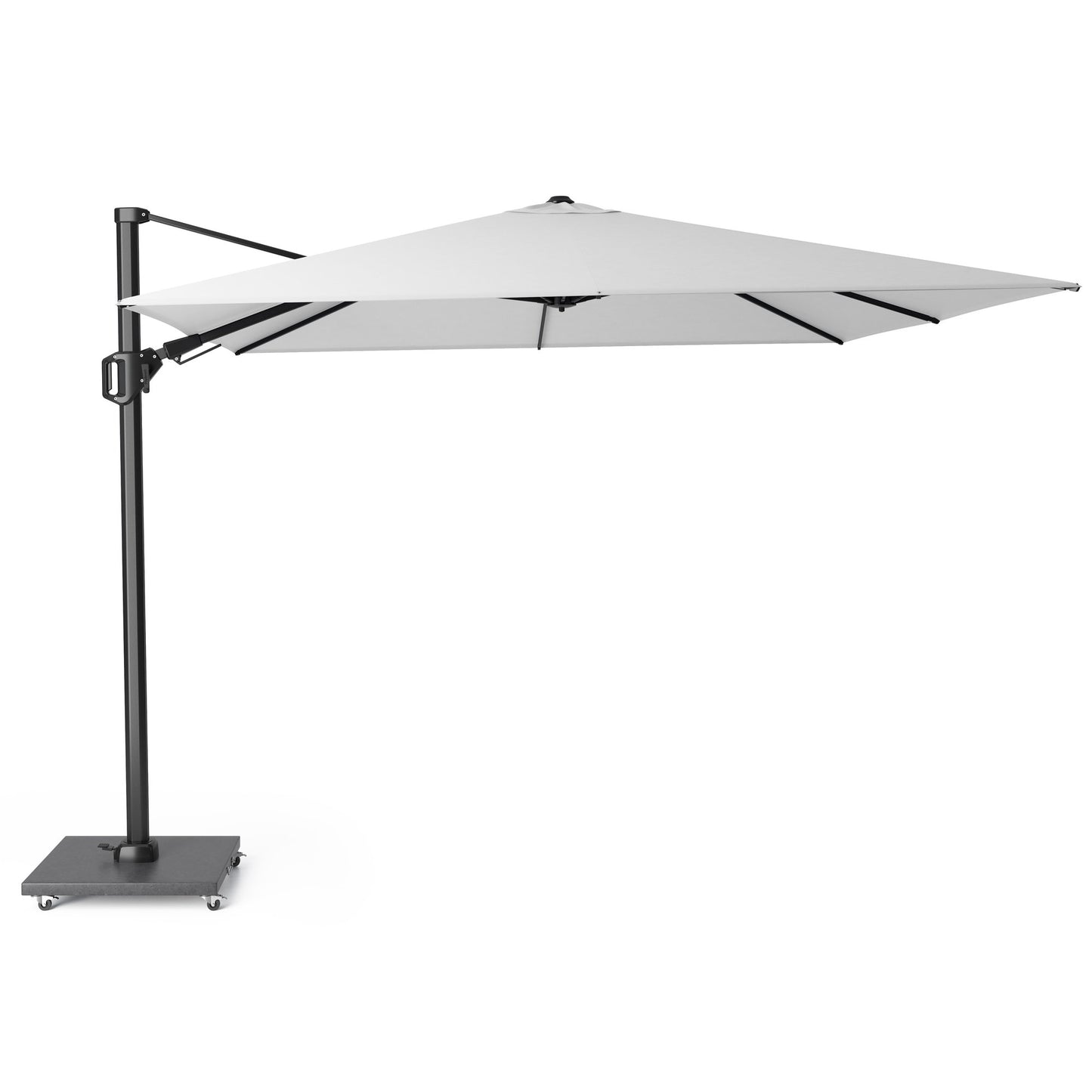 Platinum CHALLENGER T2 Ampelschirm | 2600-3500 x 2600-3500 mm, 360° drehbar, seitlich schwenkbar