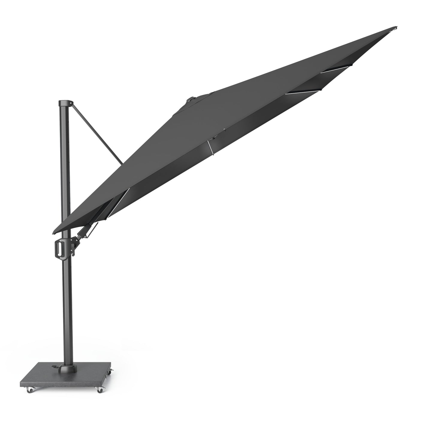 Platinum CHALLENGER T2 GLOW Ampelschirm | 3000 x 3000 mm, 360° drehbar, LED-Beleuchtung