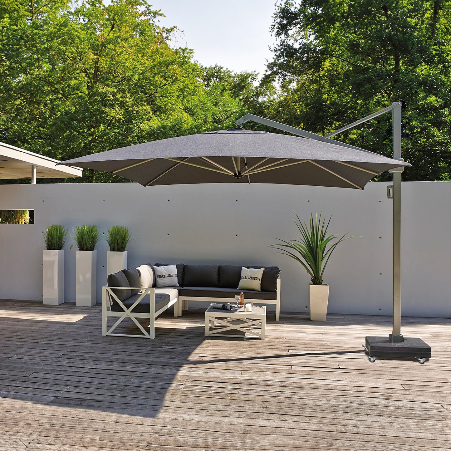 Platinum ICON T1 Ampelschirm | 4000 x 3000 mm, 360° drehbar