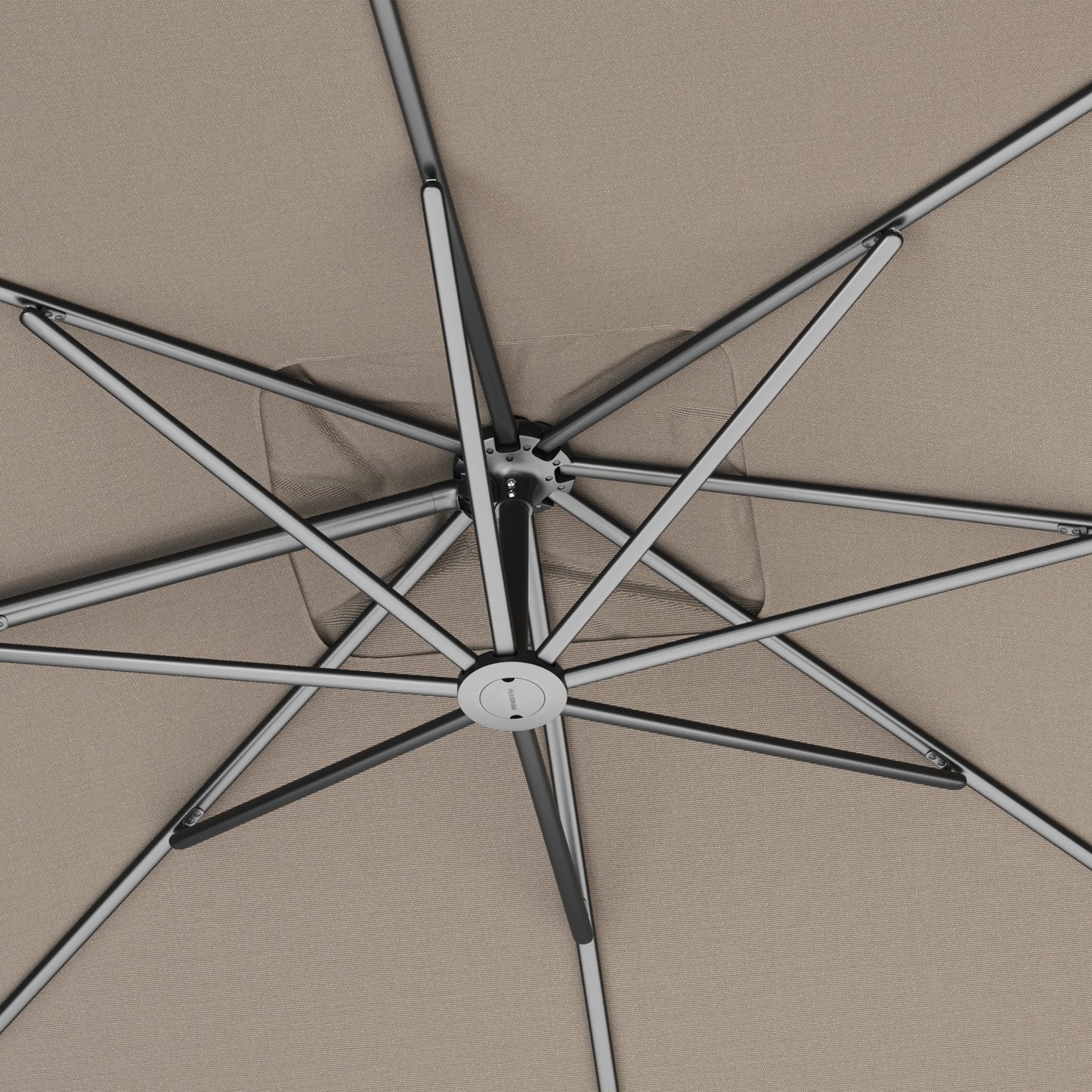 Platinum NEXUS T2 Ampelschirm | 3000 x 3000 mm, 360° drehbar, doppelt schwenkbar