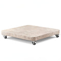 Platinum VENEZIA ROUND EDGE Schirmständer | Mit Rollen, abgerundete Ecken, Beige Granit, 90-150 kg - 1 Thumbnail Image
