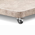 Platinum VENEZIA ROUND EDGE Schirmständer | Mit Rollen, abgerundete Ecken, Beige Granit, 90-150 kg - 2 Thumbnail Image