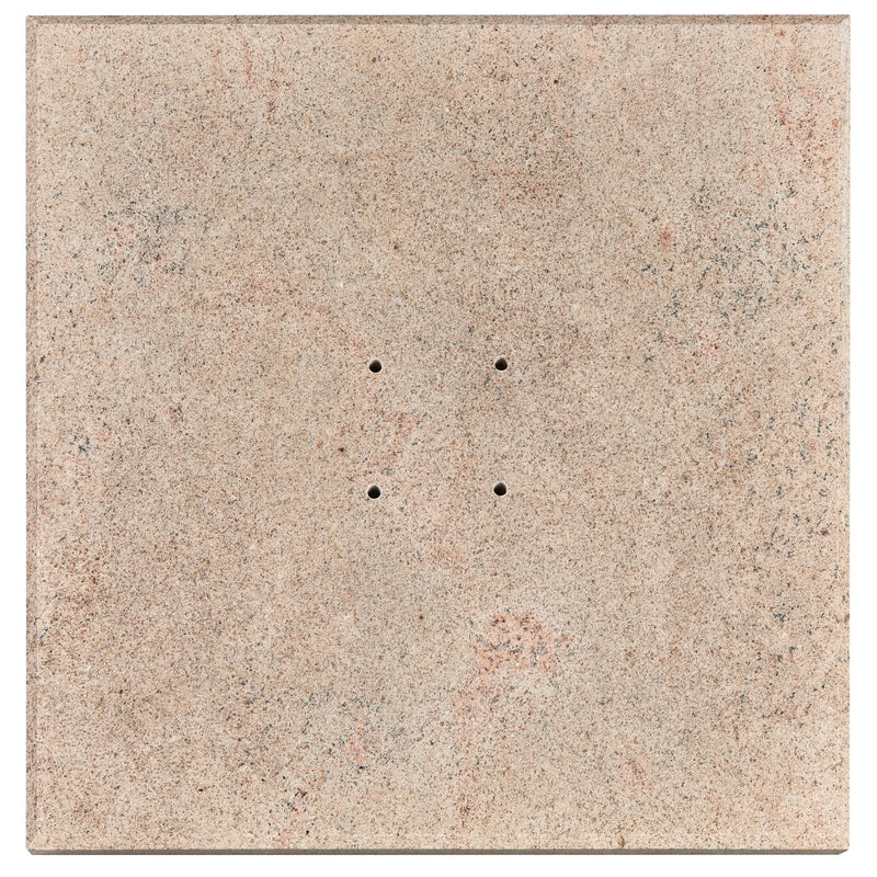Platinum VENEZIA ROUND EDGE Schirmständer | Mit Rollen, abgerundete Ecken, Beige Granit, 90-150 kg - 3 Main Image