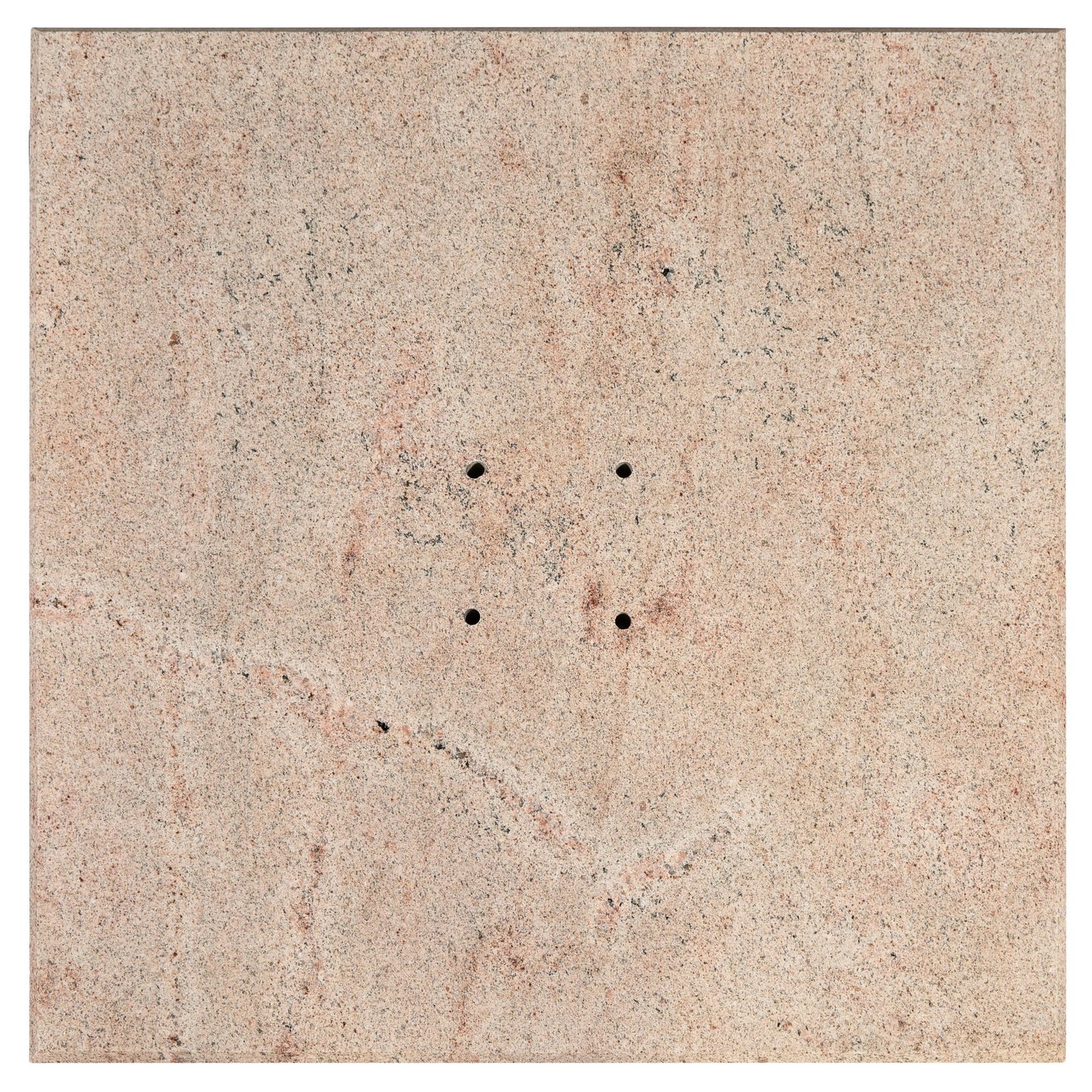 Platinum VENEZIA ROUND EDGE Schirmständer | Mit Rollen, abgerundete Ecken, Beige Granit, 90-120 kg