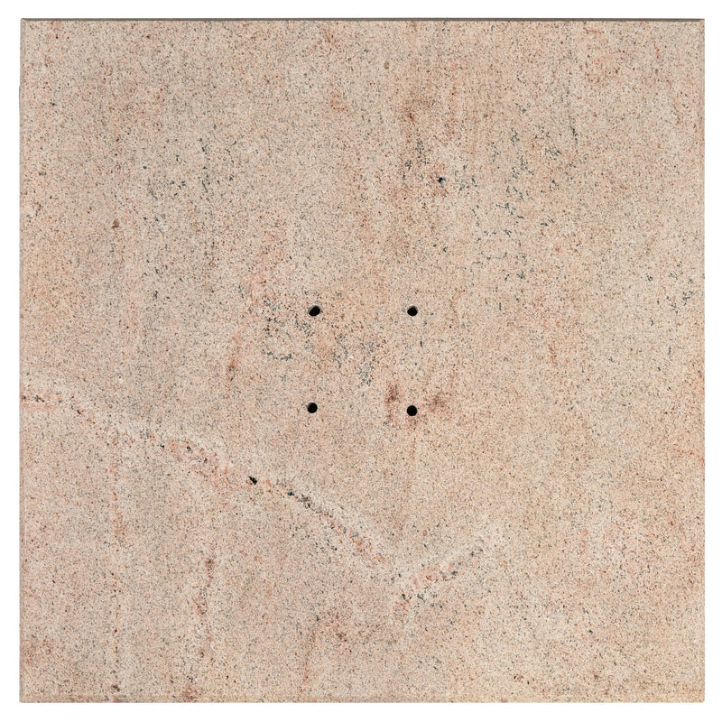 Platinum VENEZIA ROUND EDGE Schirmständer | Mit Rollen, abgerundete Ecken, Beige Granit, 90-150 kg - 4 Main Image