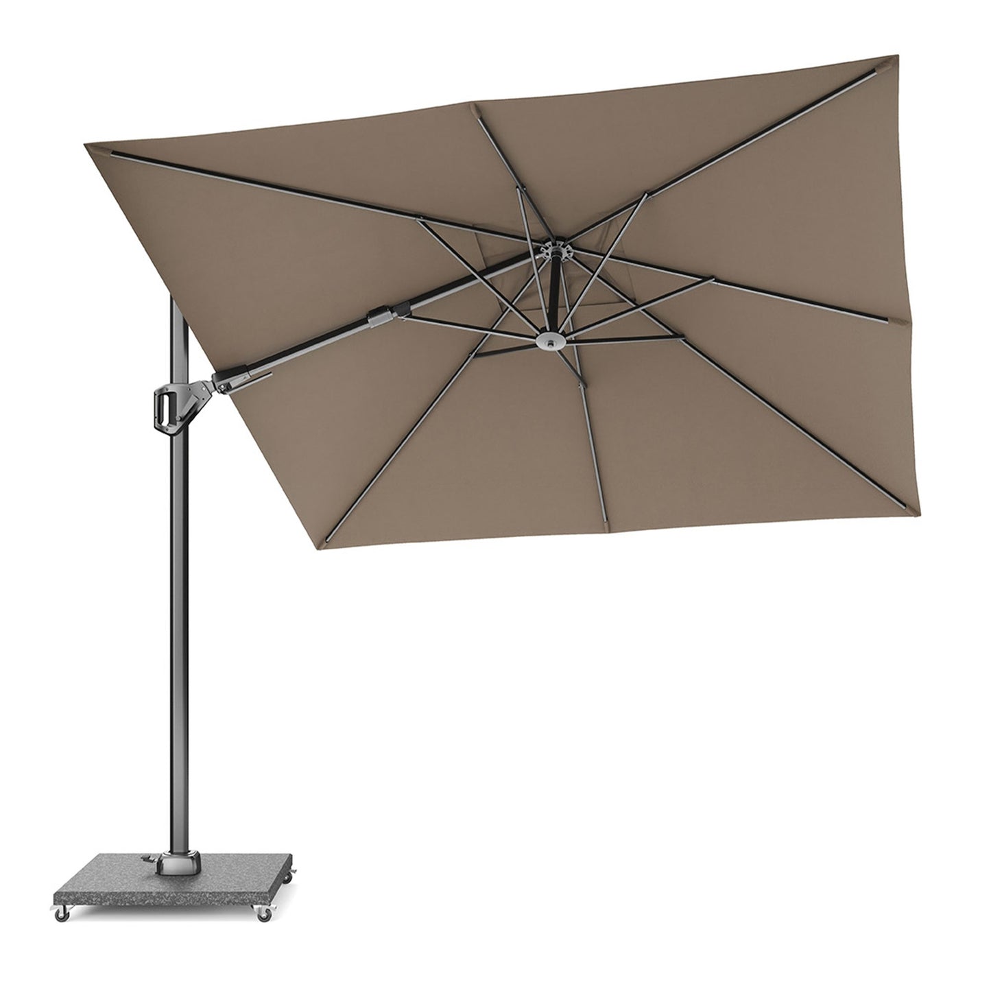 Platinum VOYAGER T2 Ampelschirm | 2700 x 2700 mm, 360° drehbar, doppelt schwenkbar