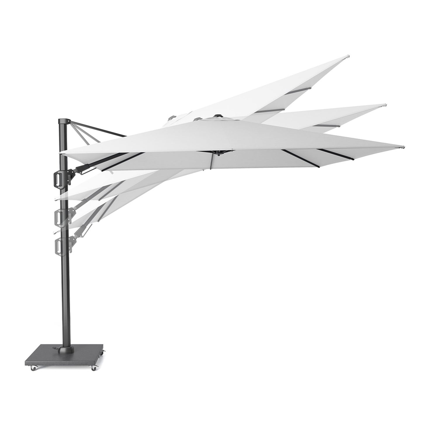 Platinum VOYAGER T2 Ampelschirm | 2700 x 2700 mm, 360° drehbar, doppelt schwenkbar