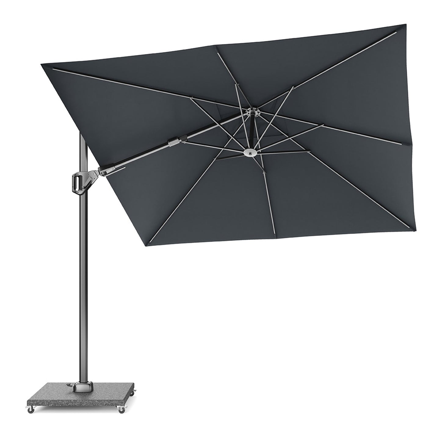 Platinum VOYAGER T2 Ampelschirm | 2700 x 2700 mm, 360° drehbar, doppelt schwenkbar