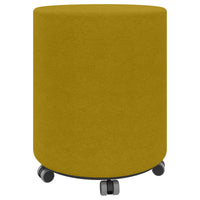 GIRO Pouf / Sitzhocker | Rollbar, Ø 400 mm, Wollbezüge VELITO / SYNERGY