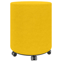 GIRO Pouf / Sitzhocker | Rollbar, Ø 400 mm, Wollbezüge VELITO / SYNERGY