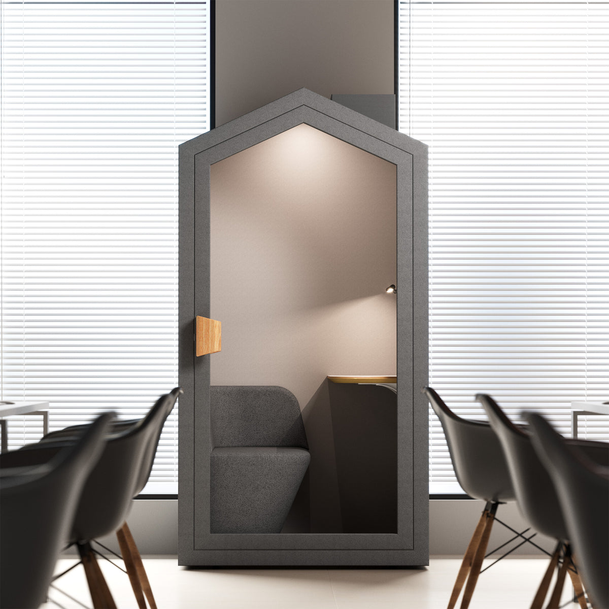 Soundbox House Quiet | Cabina telefonica raschiata, per 1 persona - 16 Lightbox Main Image