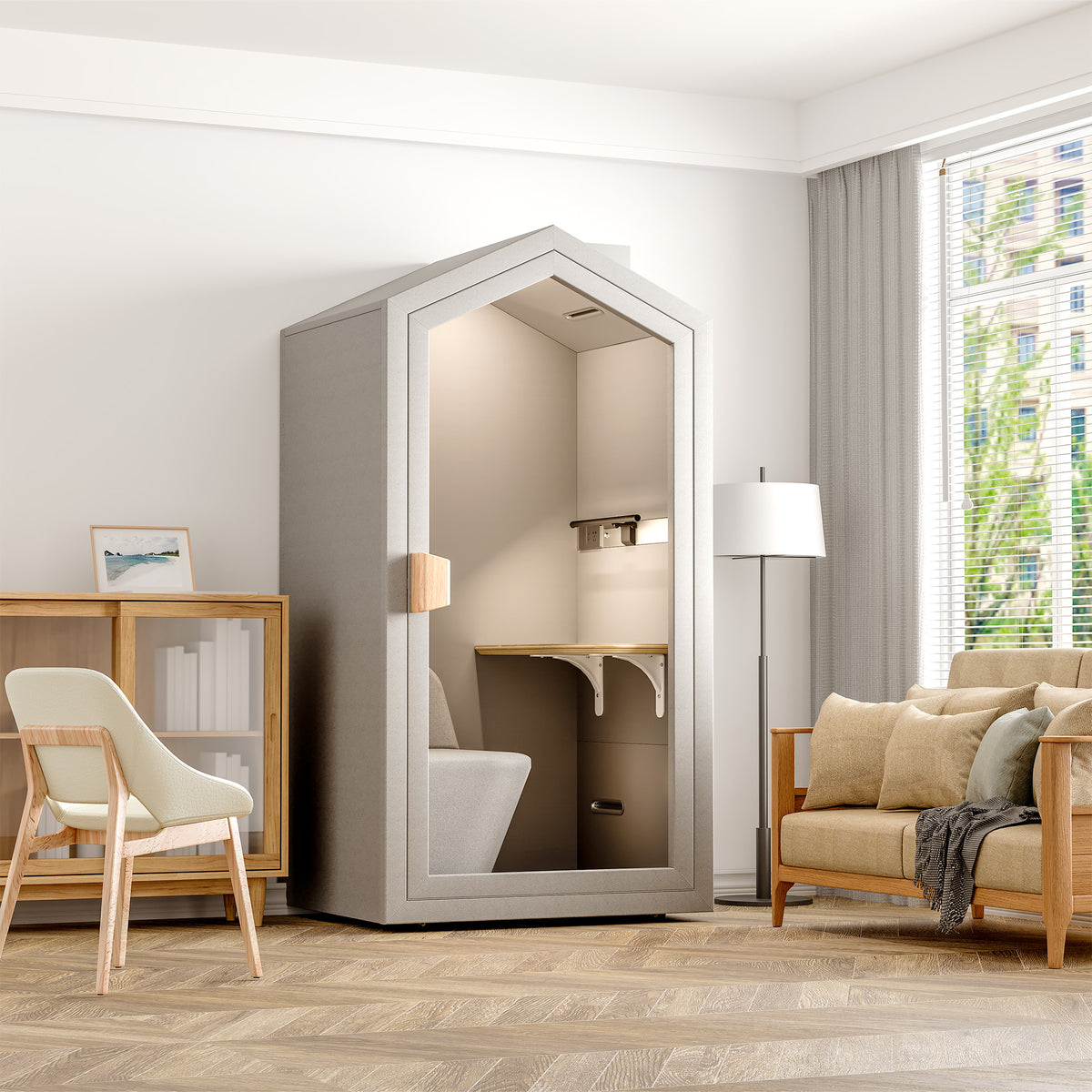 Soundbox QUIET HOUSE | Schallisolierte Telefonbox, für  1 Person