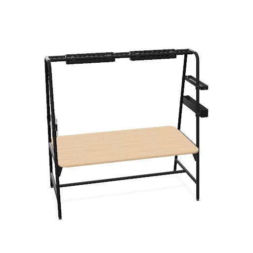 ROUND Multipurpose Tisch | 1600 – 1800 x 740 - 1050 mm, optionales Zubehör