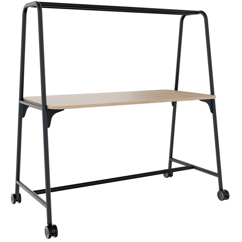 Tabella multiuso rotonda | 1600 - 1800 x 740 - 1050 mm, quercia ambra