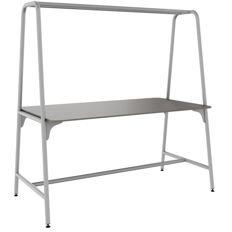 Tabella multiuso rotonda | 1600 - 1800 x 740 - 1050 mm, Fenix ​​Grey - 1 Main Image