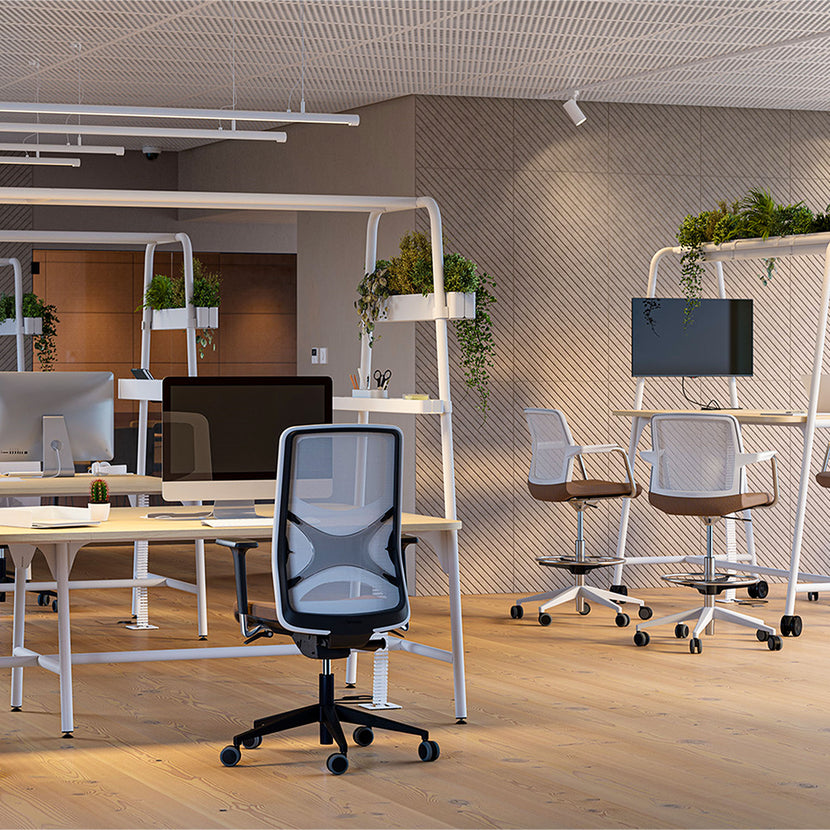 Tabella multiuso rotonda | 1600 - 1800 x 740 - 1050 mm, Fenix ​​Grey