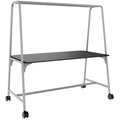 ROUND Multipurpose Tisch | 1600 - 1800 x 740 - 1050 mm, Fenix Schwarz - 1 Thumbnail Image