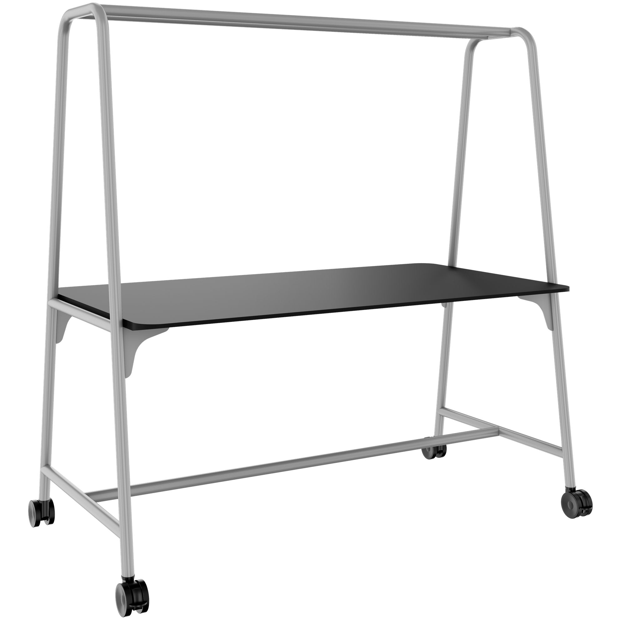 Tabella multiuso rotonda | 1600 - 1800 x 740 - 1050 mm, Fenix ​​nero