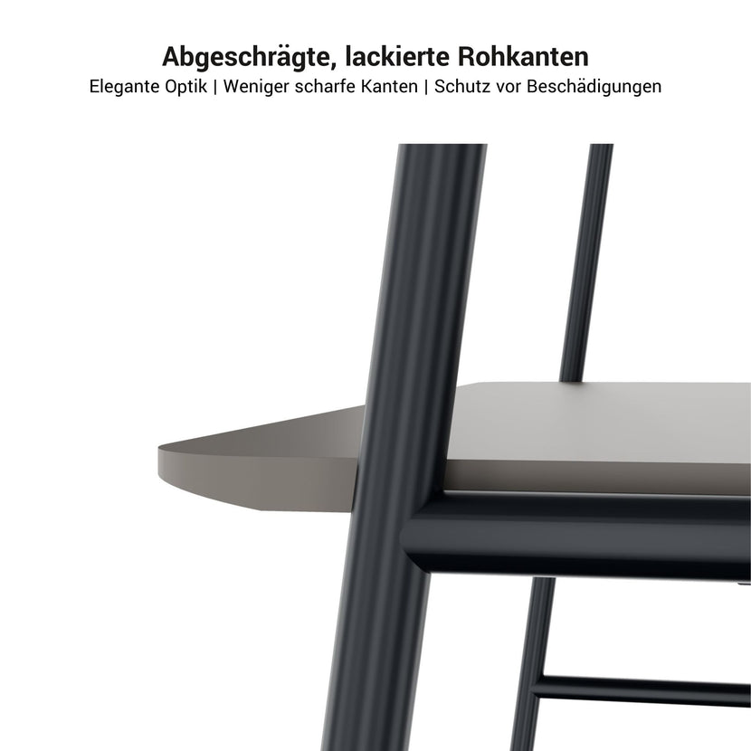 Tabella multiuso rotonda | 1600 - 1800 x 740 - 1050 mm, Fenix ​​nero