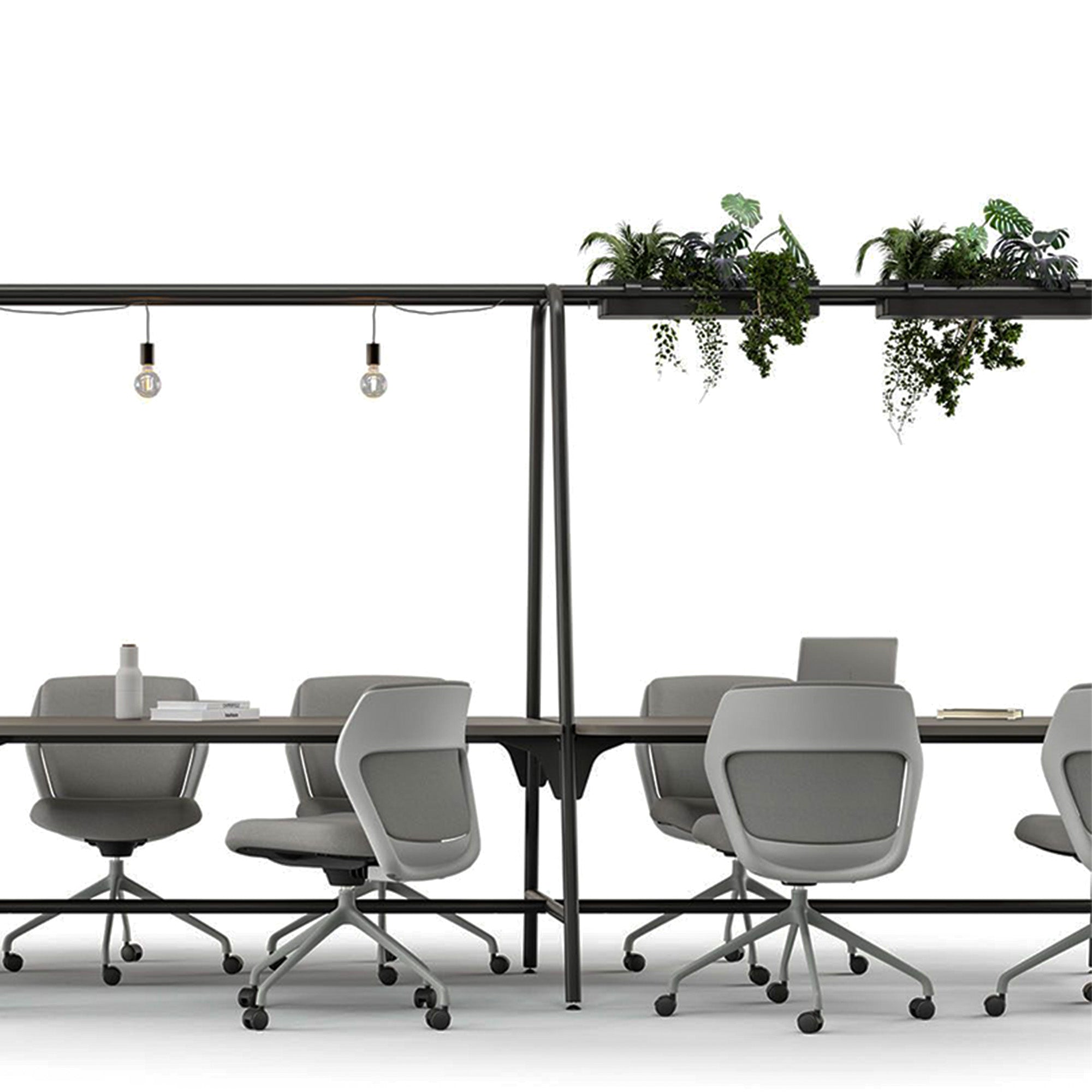 Tabella multiuso rotonda | 1600 - 1800 x 740 - 1050 mm, Fenix ​​nero
