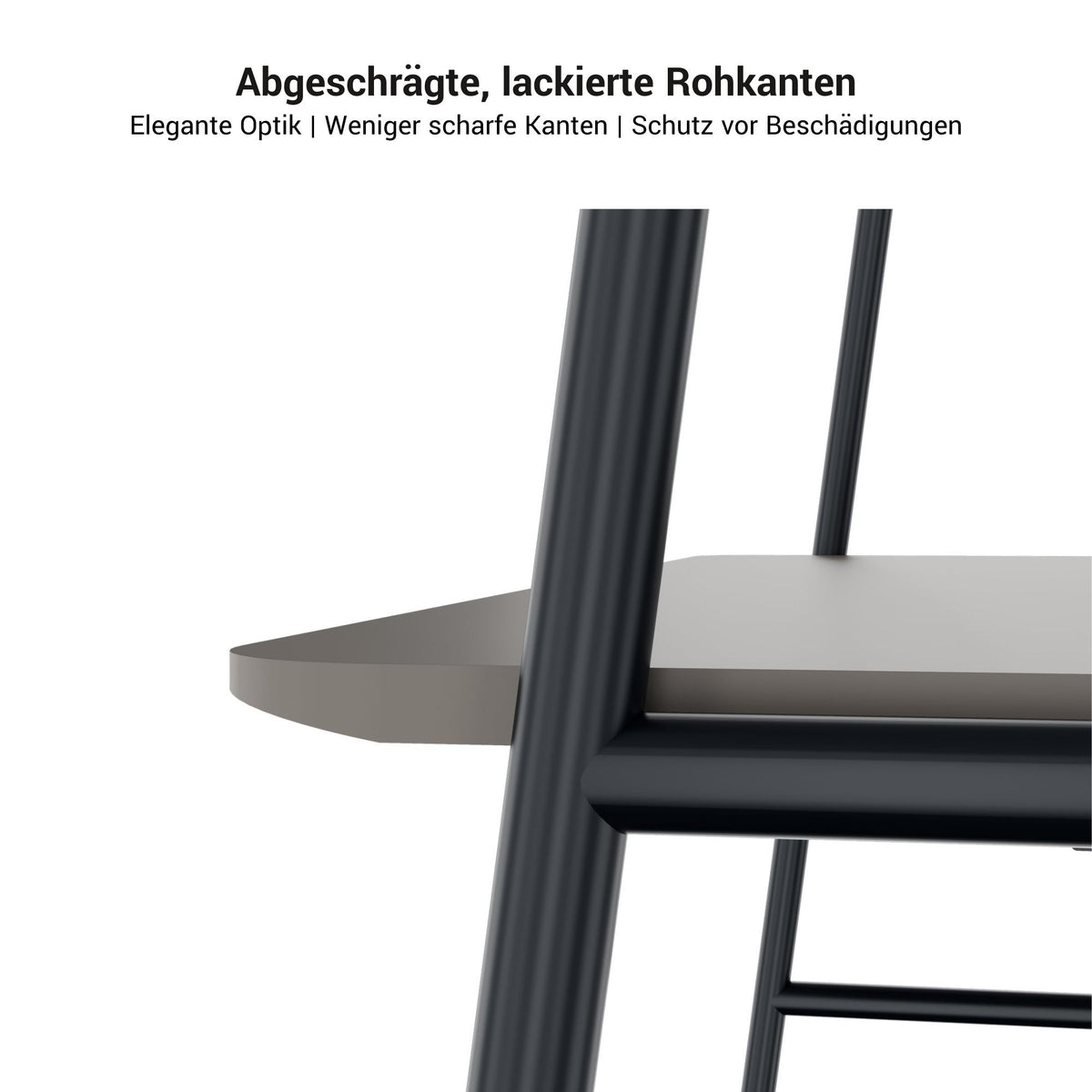 ROUND Multipurpose Tisch | 1600 - 1800 x 740 - 1050 mm, HPL Weiß - 6 Lightbox Main Image