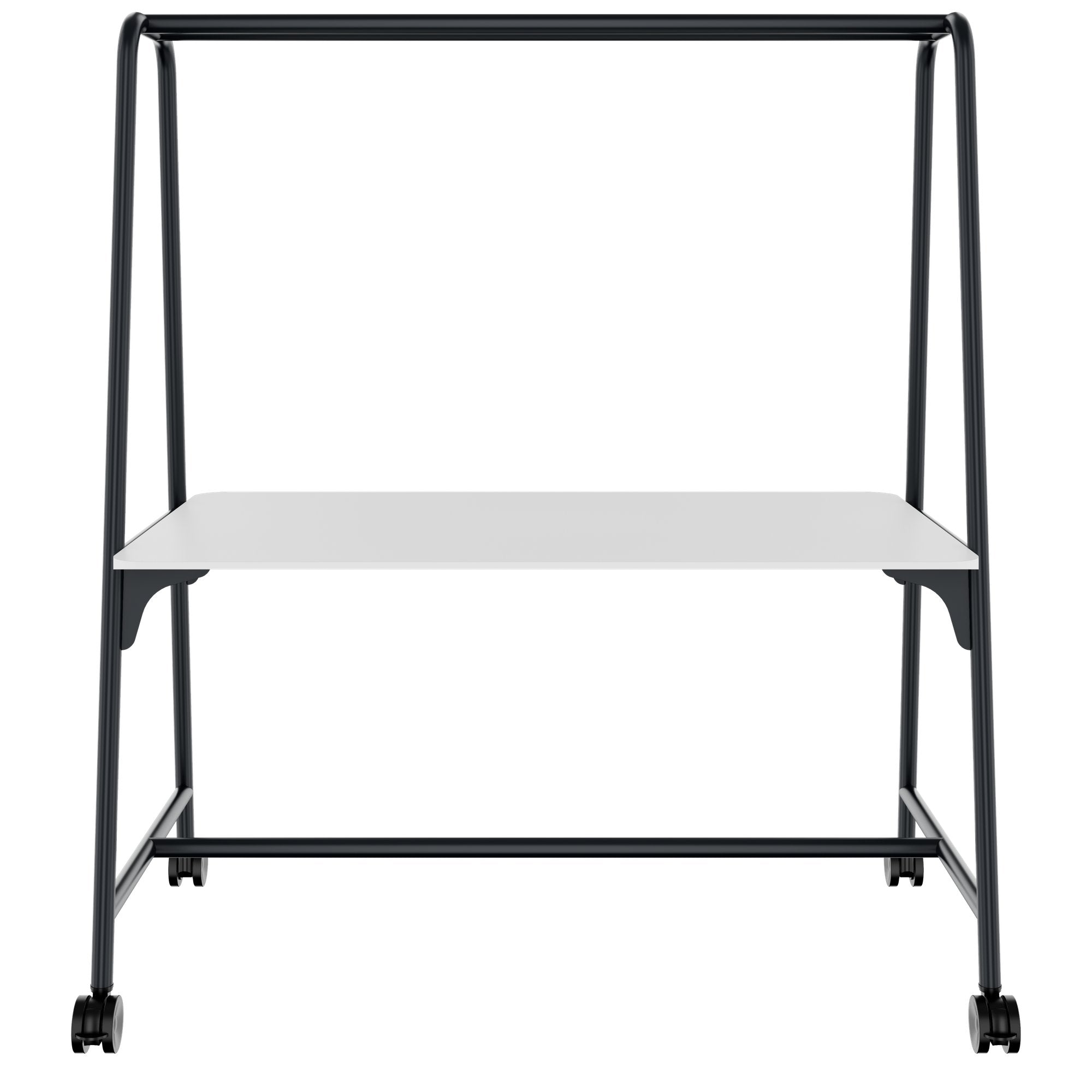 Tabella multiuso rotonda | 1600 - 1800 x 740 - 1050 mm, HPL White
