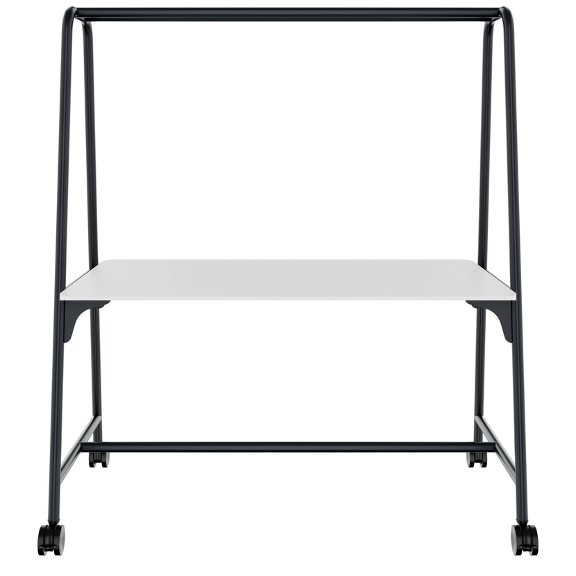 Tabella multiuso rotonda | 1600 - 1800 x 740 - 1050 mm, HPL White