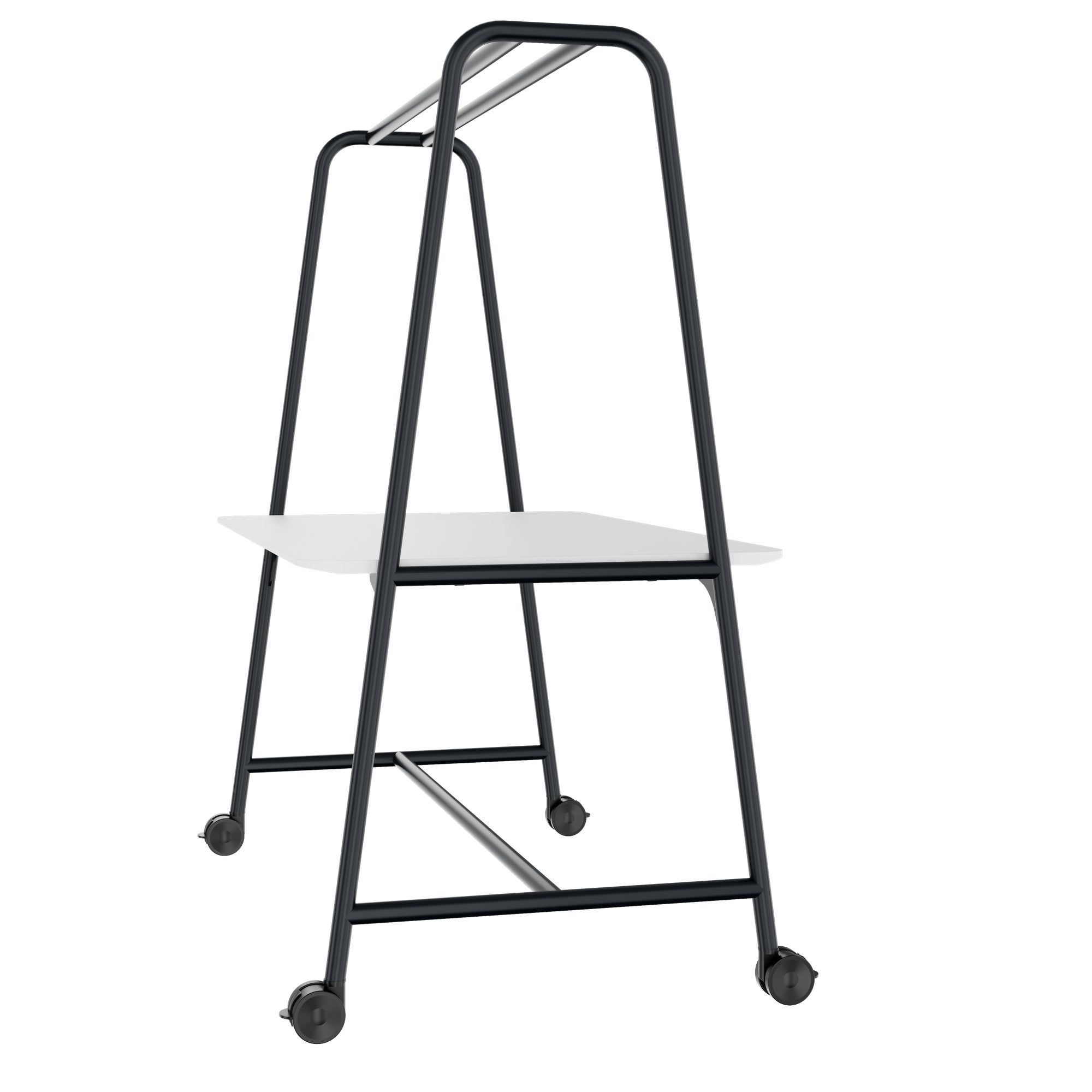 Tabella multiuso rotonda | 1600 - 1800 x 740 - 1050 mm, HPL White