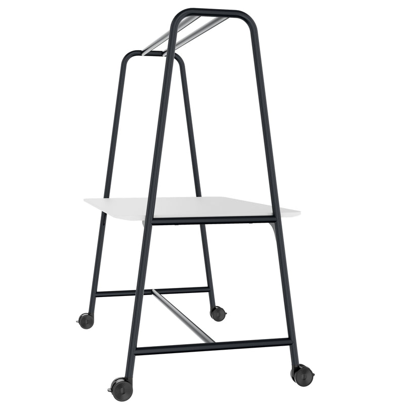 Tabella multiuso rotonda | 1600 - 1800 x 740 - 1050 mm, HPL White