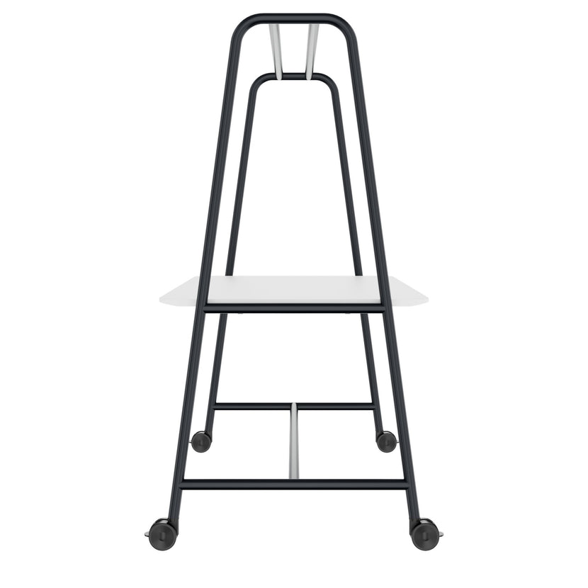 Tabella multiuso rotonda | 1600 - 1800 x 740 - 1050 mm, HPL White