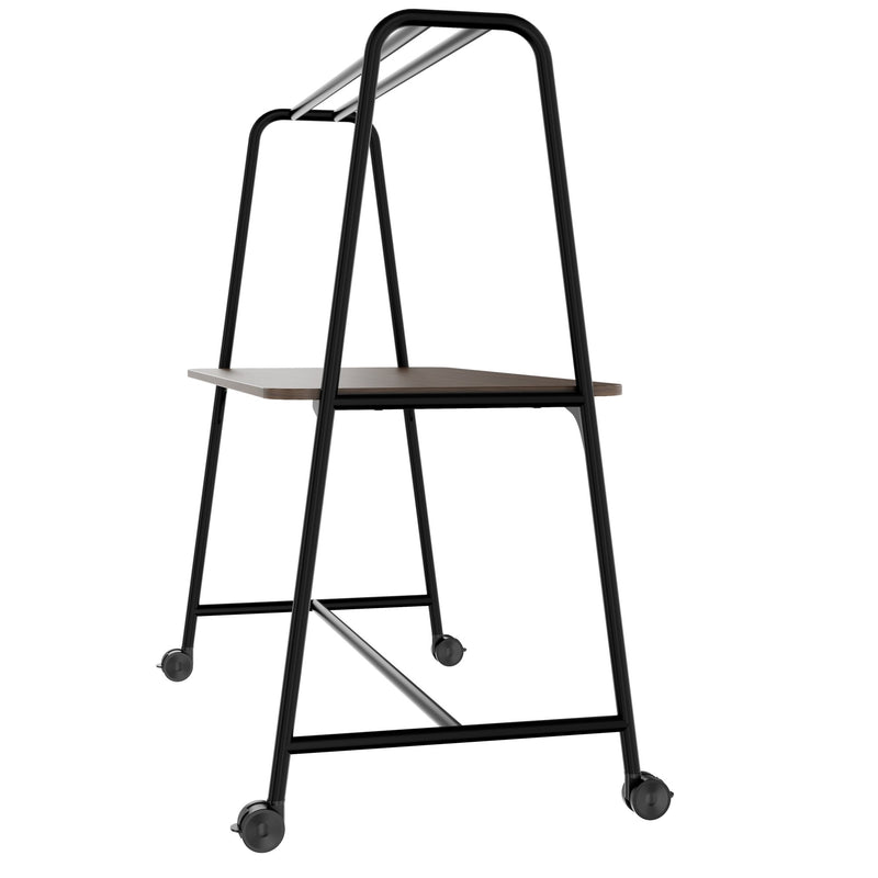 ROUND Multipurpose Tisch | 1600 - 1800 x 740 - 1050 mm, Nussbaum - 3 Main Image